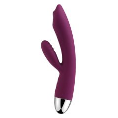   Svakom Trysta - vodotěsný vibrátor s ramínkem na klitoris a pohyblivými kuličkami (fialový)