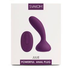   Svakom Julie - nabíjecí vibrátor na prostatu s dálkovým ovladačem (fialový)