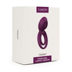   Svakom Tammy - nabíjecí vodotěsný kroužek na penis a varlata (fialový)