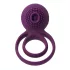 Svakom Tammy - vibrační erekční kroužek na penis a varlata - dobíjecí, fialový