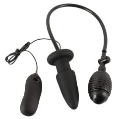   You2Toys Inflatable vibrating butt plug - nafukovací vibrátor na anální rozšiřování (černý)