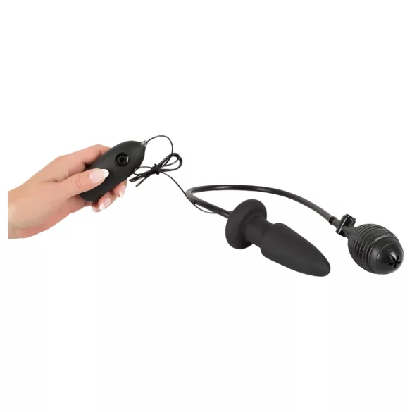 You2Toys - nafukovací anální vibrátor s roztažením - černý