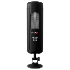   PDX Ultimate Milker - dobíjecí masturbátor s hlavou penisu (černý)