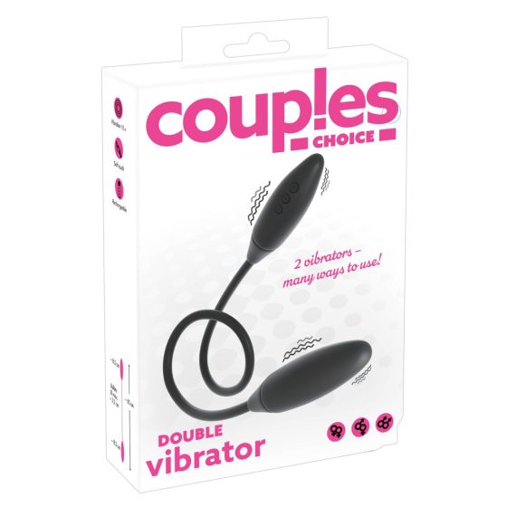Couples Choice -nabíjecí dvojitý vibrátor (černý)