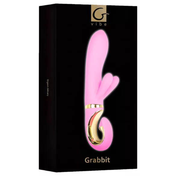 G-Vibe GRabbit - vibrátor na G-bod - 3 motory - dobíjecí - růžový