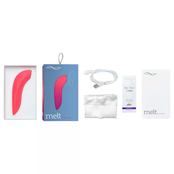 We-Vibe Melt - Aplikací ovládaný stimulátor klitorisu s tlakovými vlnami (korálový)