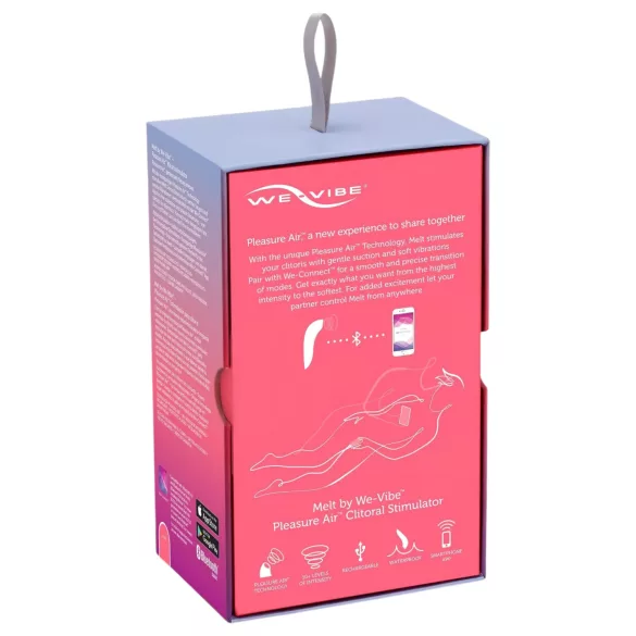 We-Vibe Melt - Aplikací ovládaný stimulátor klitorisu s tlakovými vlnami (korálový)