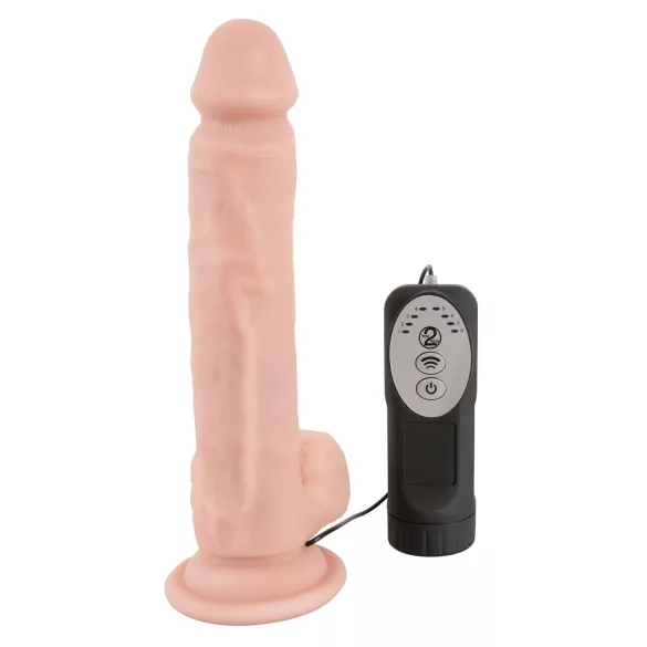 Medical Thrusting - přísavkový, tlačicí‑rotační vibrátor (přírodní)