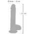 Medical Thrusting - přísavkový, tlačicí‑rotační vibrátor (přírodní)