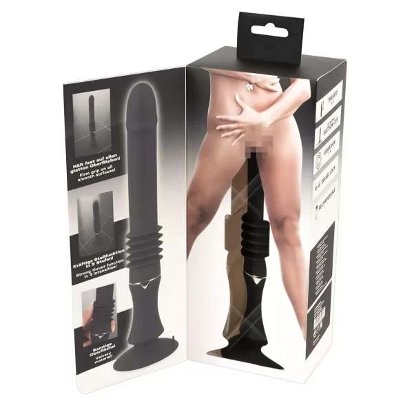 You2Toys - šukací stroj - přísavný vibrační píst - černý