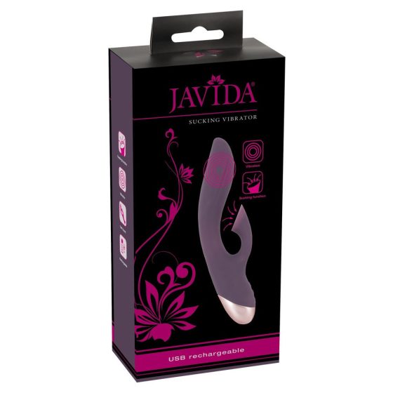Javida - nabíjecí, vodotěsný klitorisový, sací vibrátor (fialový)