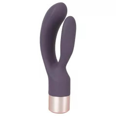   You2Toys - vibrátor s stimulací klitorisu - dobíjecí, fialový
