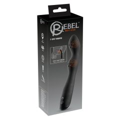   Rebel P-Spot - vibrátor na prostatu se dvěma motorky (černý)
