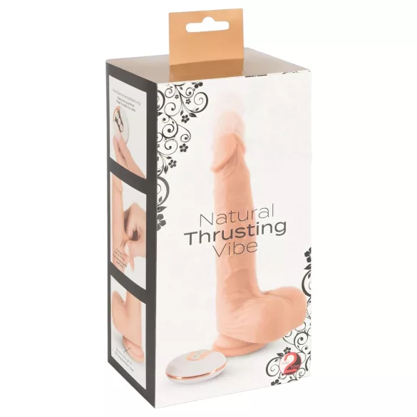 You2Toys - vibrátor s přírazem - realistický - tělová barva