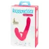 Happyrabbit - strapless vibrátor pro páry - silikon růžový