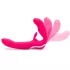 Happyrabbit - strapless vibrátor pro páry - silikon růžový
