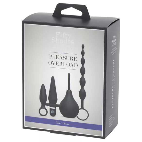 Fifty Shades of Grey - anální sada 4v1 - černá