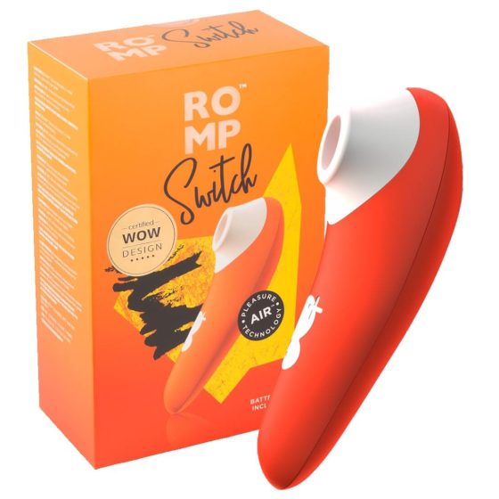 ROMP Switch - stimulátor klitorisu s vzduchovými vlnami, na baterie (oranžový)