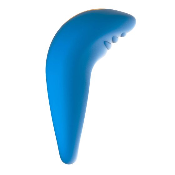 ROMP Juke - nabíjecí, vodotěsný kroužek na penis (modrý)