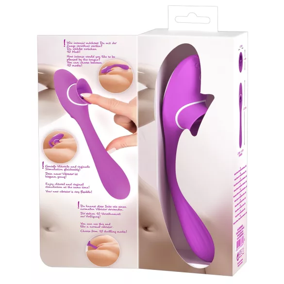 You2Toys - vibrátor 2v1 s akumulátorem - fialový