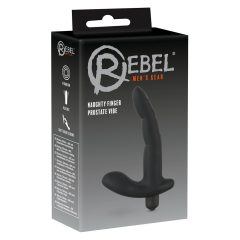 Rebel Naughty Finger - vibrátor na prostatu (černý)