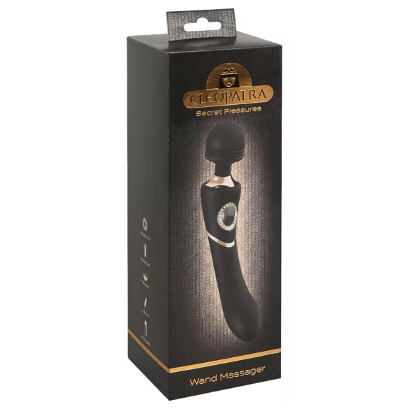 Cleopatra Wand - masážní vibrátor s akumulátorem - voděodolný - černý