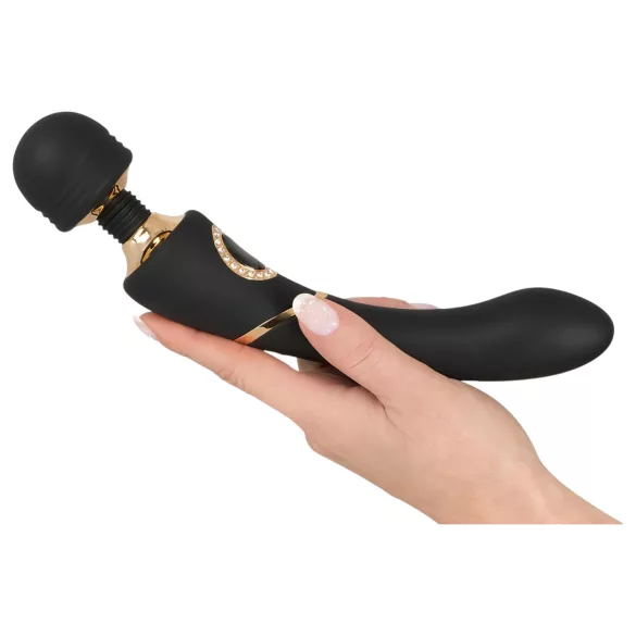 Cleopatra Wand - masážní vibrátor s akumulátorem - voděodolný - černý