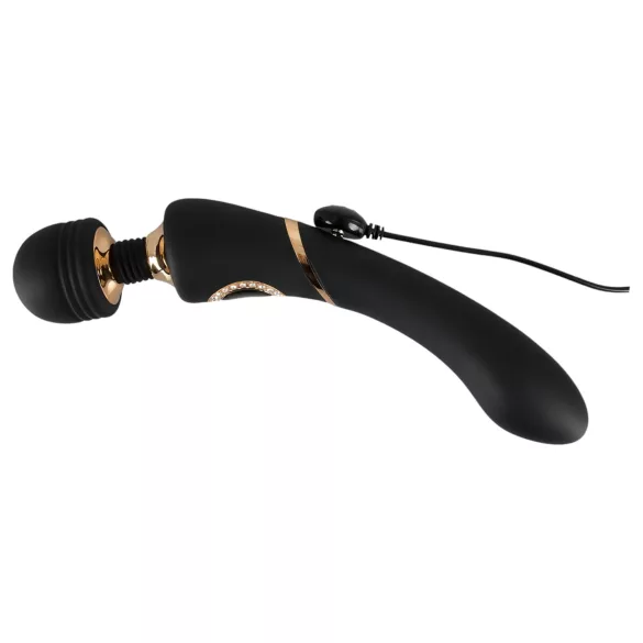 Cleopatra Wand - masážní vibrátor s akumulátorem - voděodolný - černý