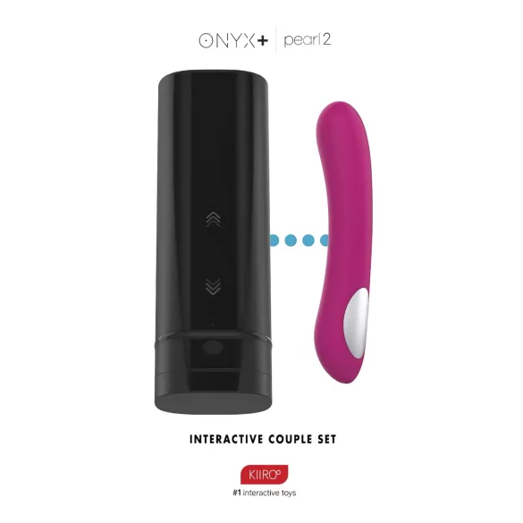 Kiiroo Onyx+ a Pearl 2 - sada pro páry masturbátor a vibrátor