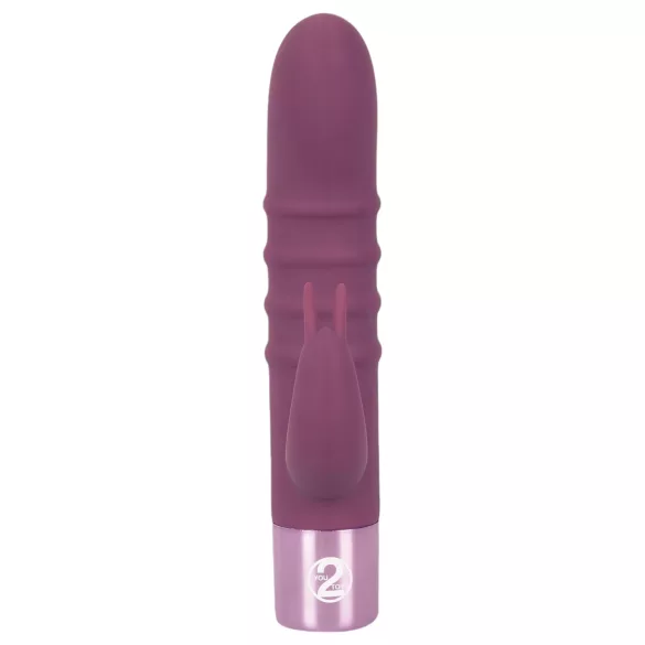 You2Toys - Rabbit Vibe - akumulátorový vibrátor na bod G s klitorálním raménkem (fialový)