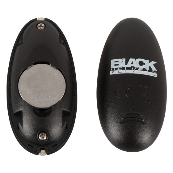 Black Velvet - dobíjecí, rotační anální vibrátor (černý)