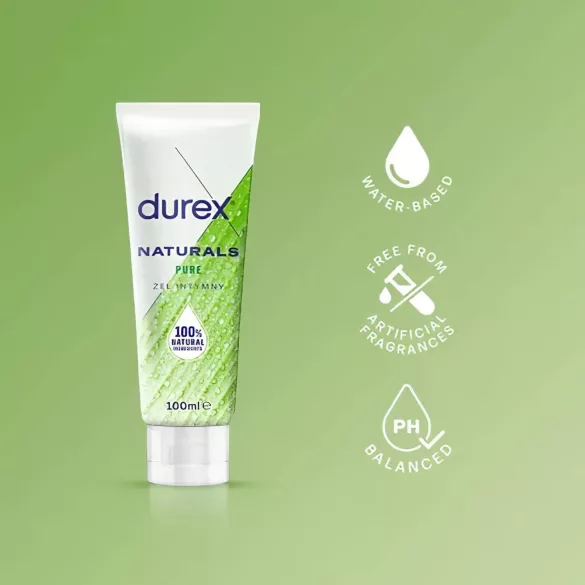 Durex Naturals - lubrikační gel - přírodní složení - 100 ml