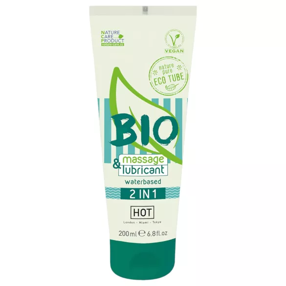 HOT Bio - lubrikační a masážní gel na vodní bázi - 200 ml
