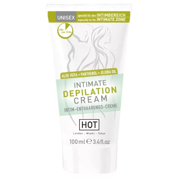 HOT Intimate - intim depilační krém se špachtlí - 100 ml