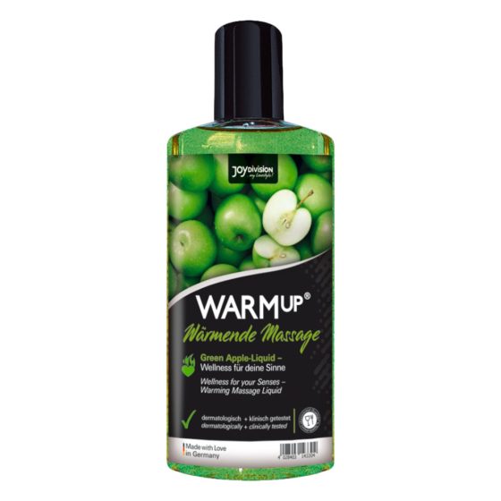 Joydivision Präparate Warmup - masážní olej s hřejivým účinkem zelené jablko (150 ml)