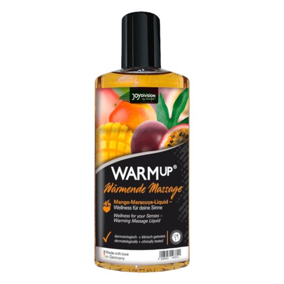 JoyDivision WARMup - hřejivý masážní olej - mango - mučenka (150ml)