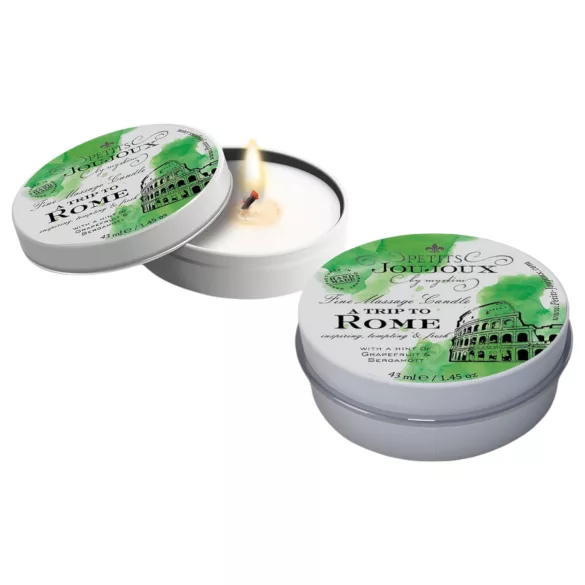 Petits Joujoux Rome - masážní svíčka - grapefruit, bergamot - 43 ml