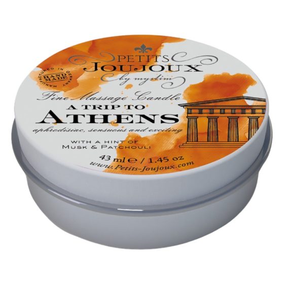 Petits Joujoux Athens - masážní svíčka - 43 ml (pižmo - pačuli)