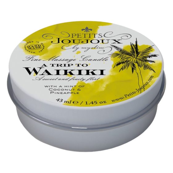 Petits Joujoux Waikiki - masážní svíčka - 43 ml (kokos - ananas)