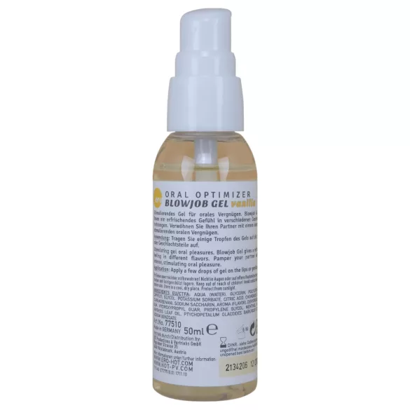 Blowjob Gel - orální lubrikační gel - vanilka - 50 ml