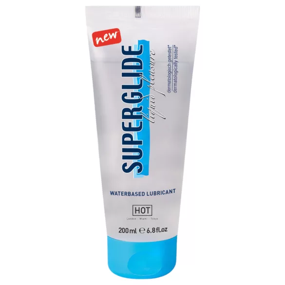 HOT Superglide - lubrikační gel na vodní bázi - 200 ml