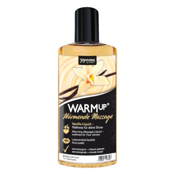 Joydivision Warm Up - masážní olej s hřejivým účinkem - vanilka (150 ml)