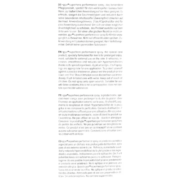 Pjur - gel na oddálení orgasmu - Superhéro - 20ml