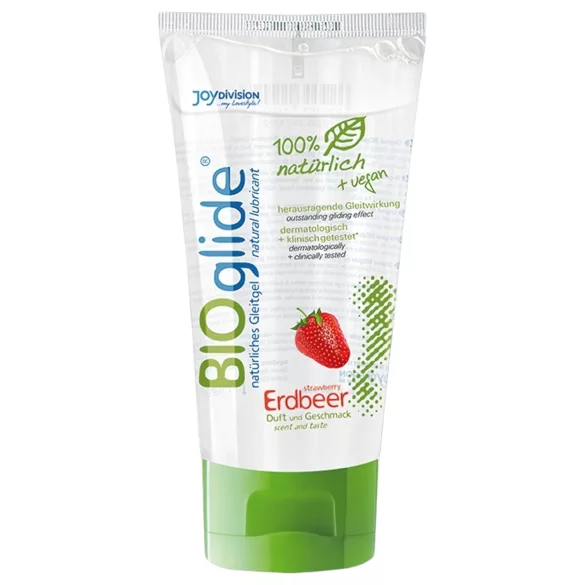 BIOglide - lubrikant na vodní bázi - jahoda - 80 ml