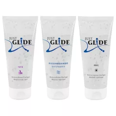 Just Glide - sada lubrikantů - na vodní bázi - 3×200 ml