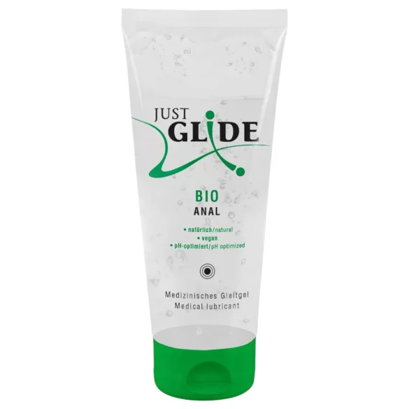 Just Glide - anální lubrikant - veganský, na vodní bázi, 200ml