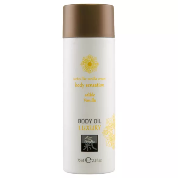 Shiatsu Luxury - jedlý masážní olej - vanilka - 75ml