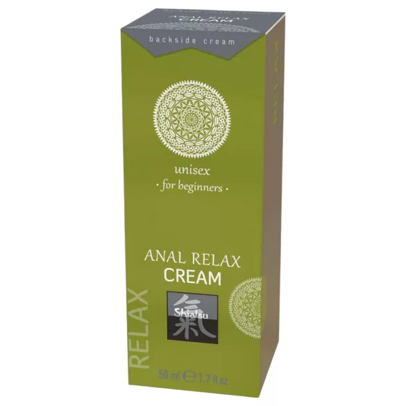 HOT Shiatsu - anální relaxační krém - lubrikační krém - 50 ml