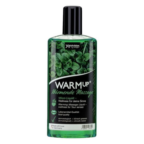 Joydivision WARMup - masážní olej s hřejivým účinkem (máta)