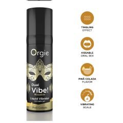 Orgie Dual Vibe! - tekutý vibrátor - Pinã Colada (15ml)
